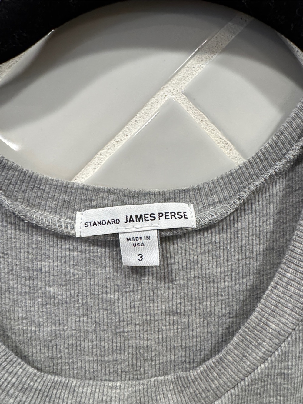 James Perse Gray Ribbed Tank Top - Picture 3 of 3